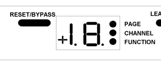 Reset button and display