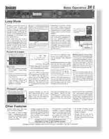 JamMan Cheat Sheet Back