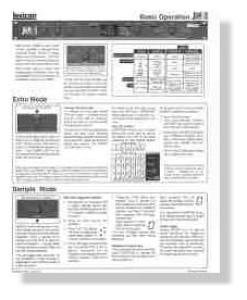 JamMan Cheat Sheet Front