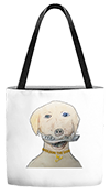 A tote bag for the Molson The Dog.