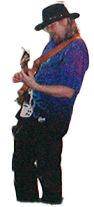 Bob Sellon playing the guitar. 