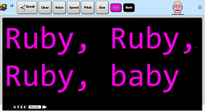 A screenshot from Bob Sellon`s TypeThenTalk.com app